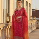 Fuchsia Dola Silk Embroidered Suit Set With Zari