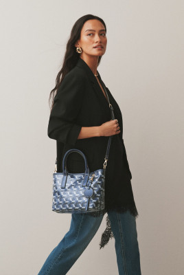 Geometric Print Cross-Body Bag