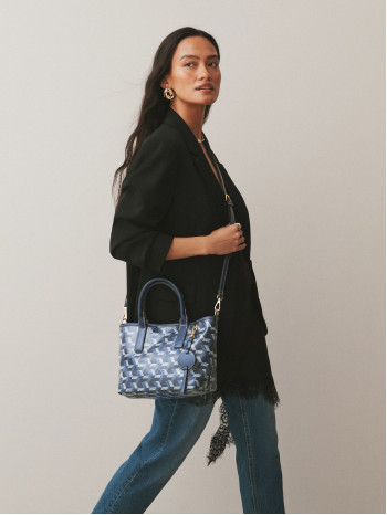 Geometric Print Cross-Body Bag