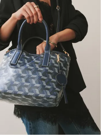 Geometric Print Cross-Body Bag