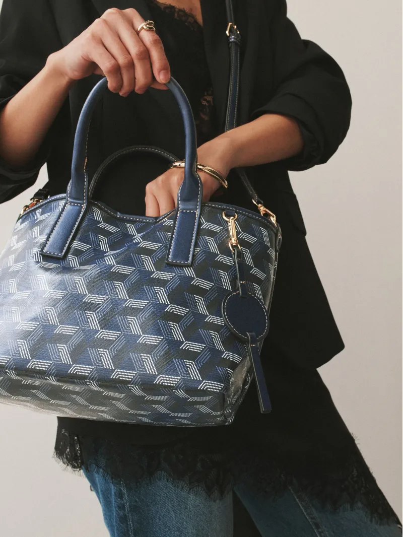 Geometric Print Cross-Body Bag