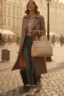 Textured Structured Handheld Bag