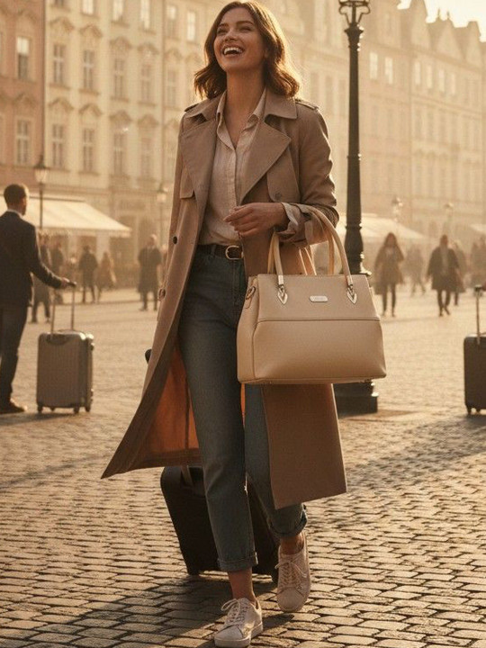 Textured Structured Handheld Bag