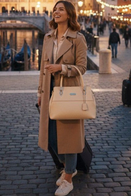 Textured Structured Handheld Bag