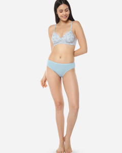 Printed Lightly Padded All Day Comfort Non-Wired Seamless T-Shirt Cotton Bra