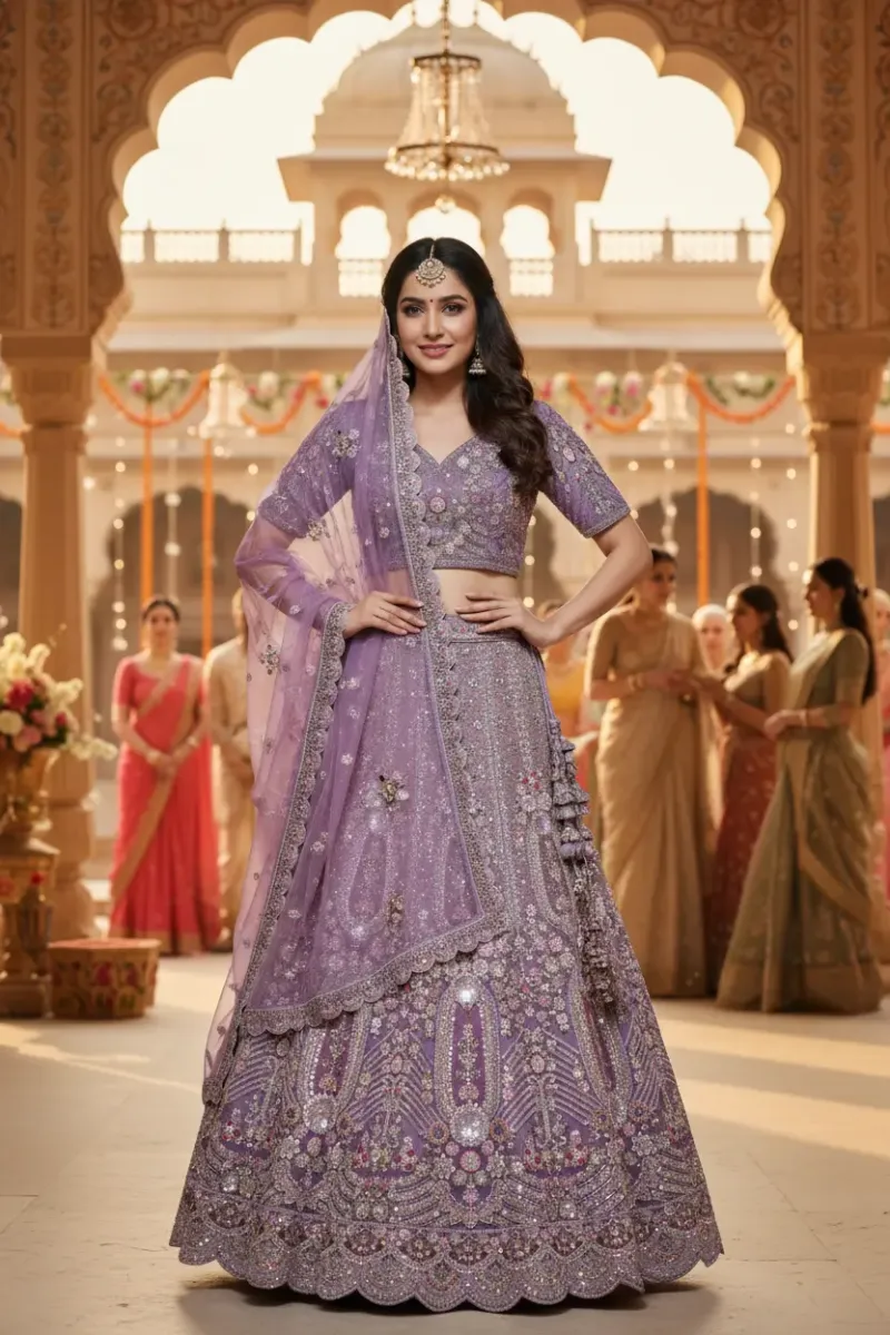 Embroidered Bridal Lehenga