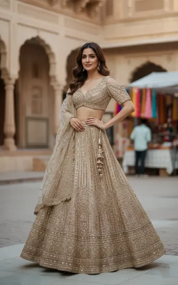 Embellished Lehenga Set