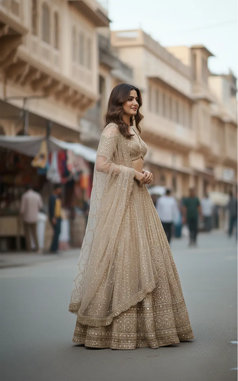 Embellished Lehenga Set