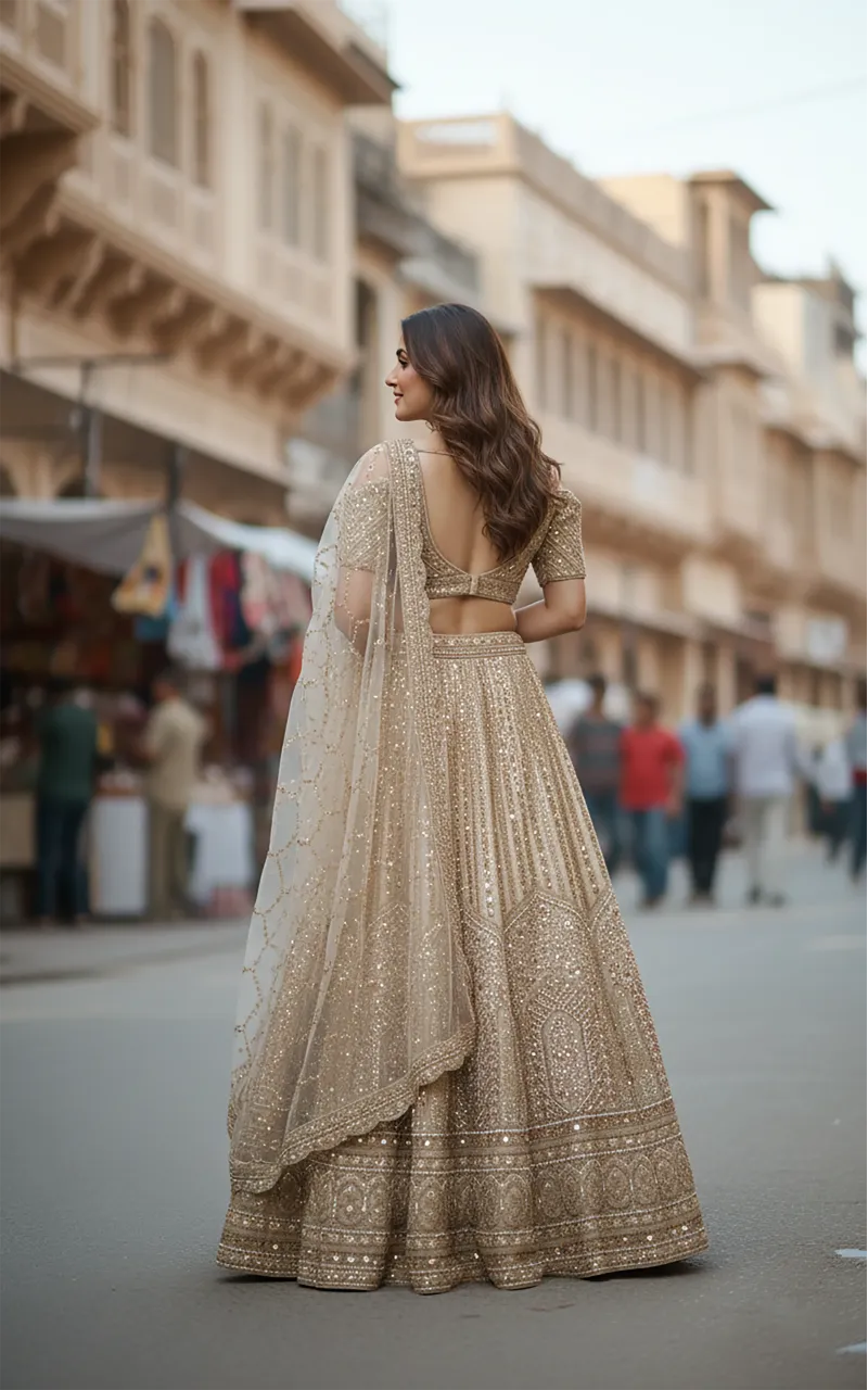 Embellished Lehenga Set