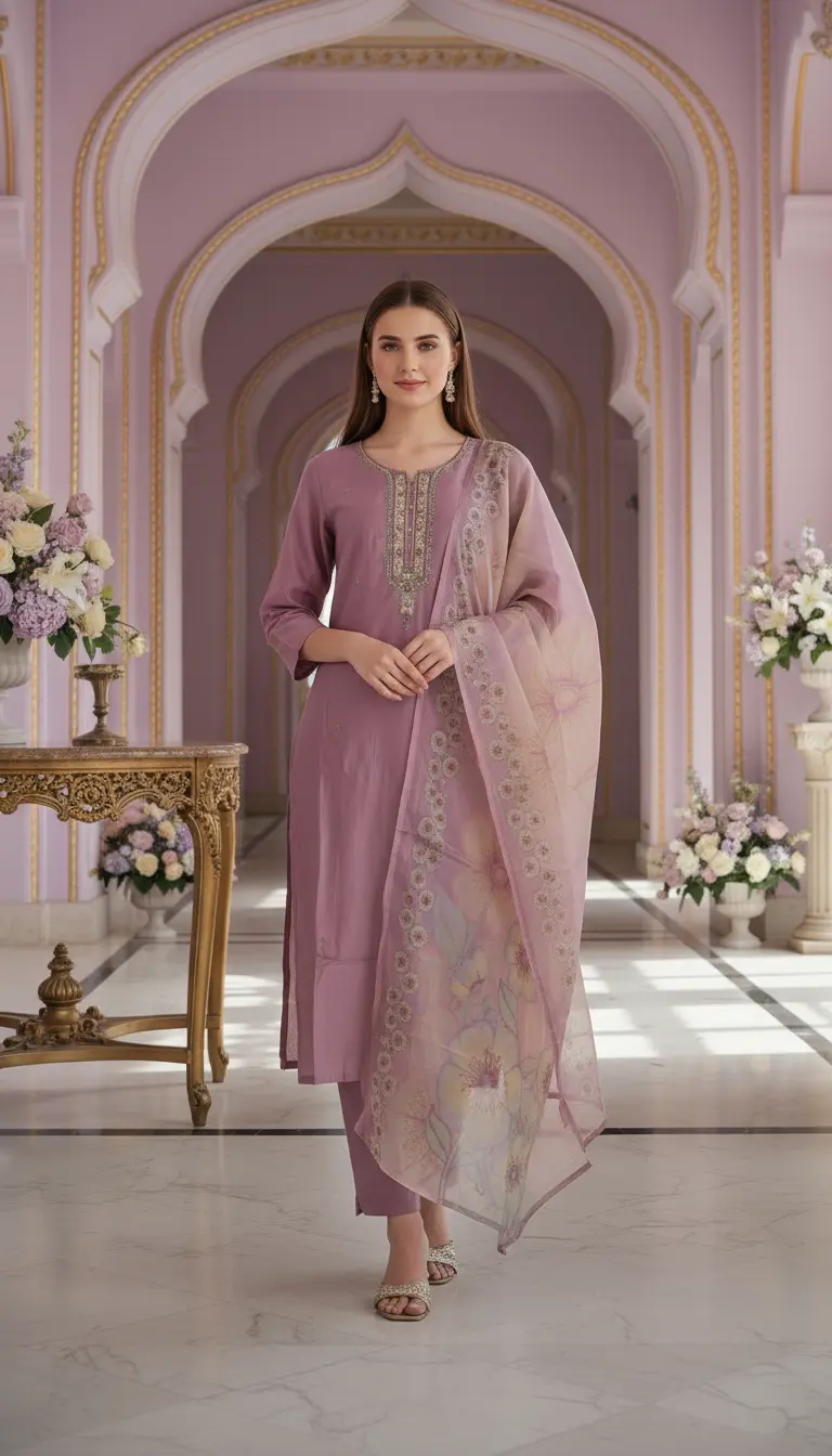 Embellished Suit Set