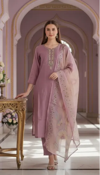 Embellished Suit Set