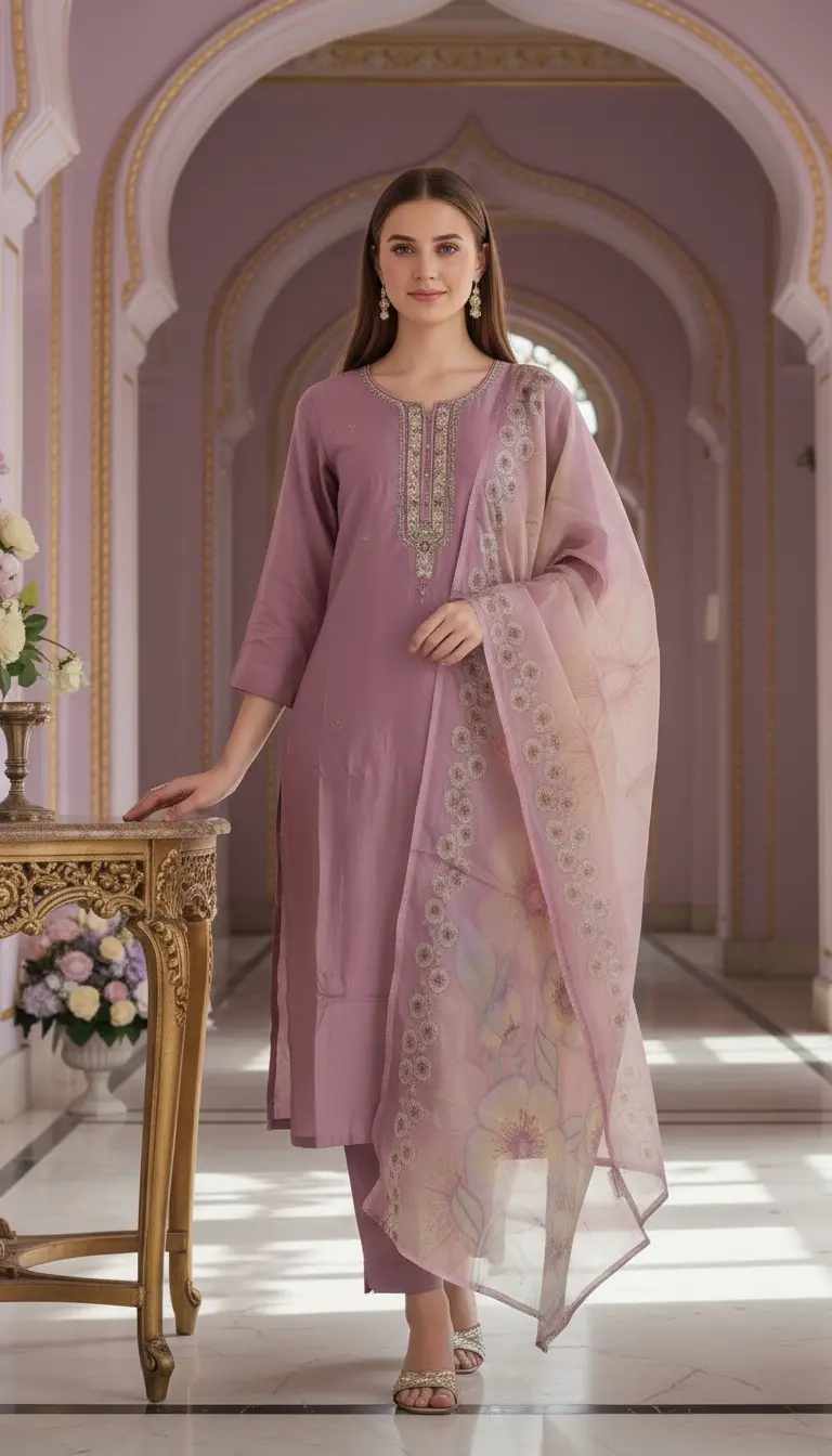 Embellished Suit Set