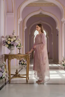 Lavendar kurta dress