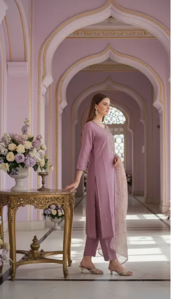 Embellished Suit Set