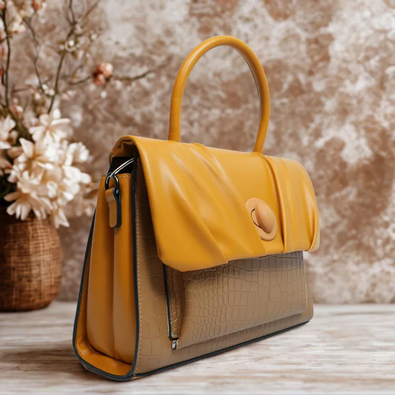 Ladies casual soft leather bag