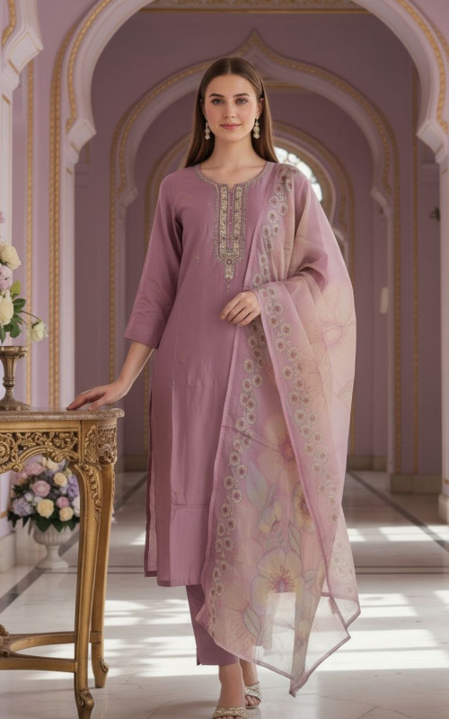 Embellished Suit Set