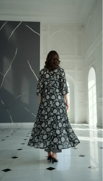 Inky Floral Layered Set