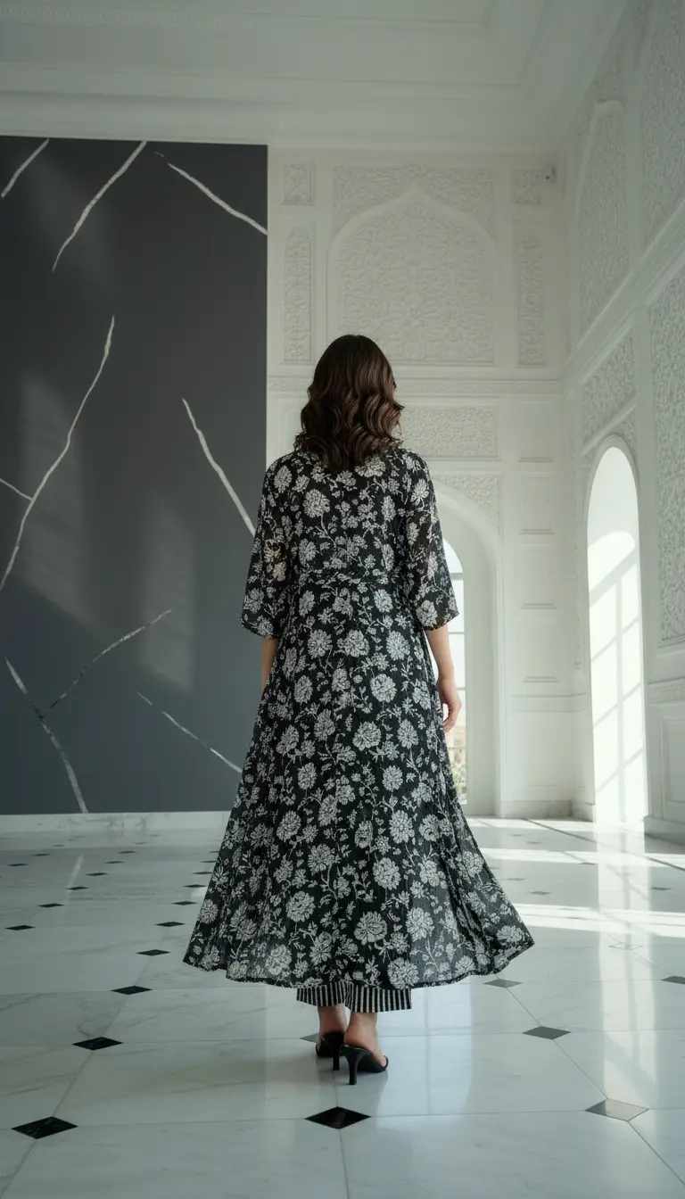 Inky Floral Layered Set