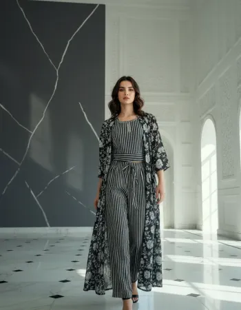 Inky Floral Layered Set