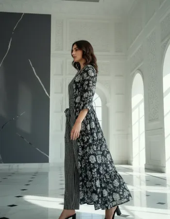 Inky Floral Layered Set