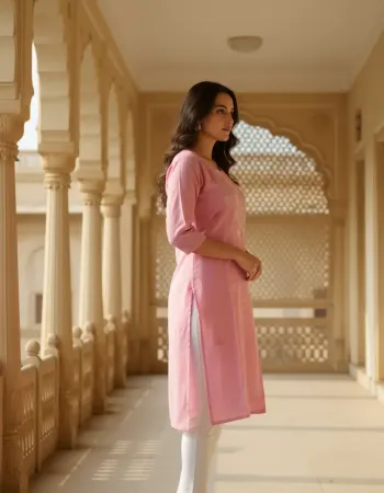 Textured Cotton Kurta