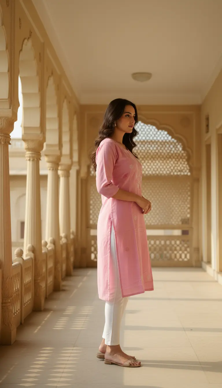 Textured Cotton Kurta