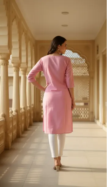 Textured Cotton Kurta