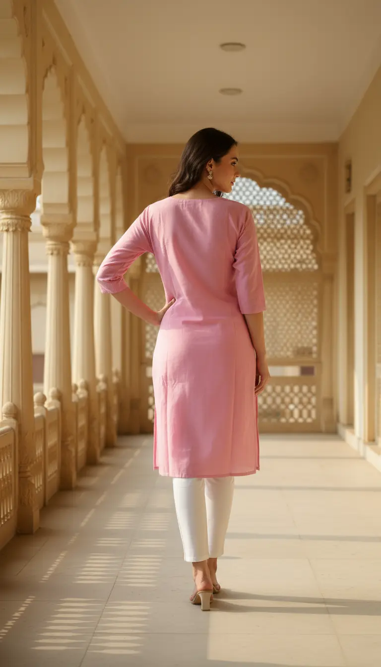 Textured Cotton Kurta