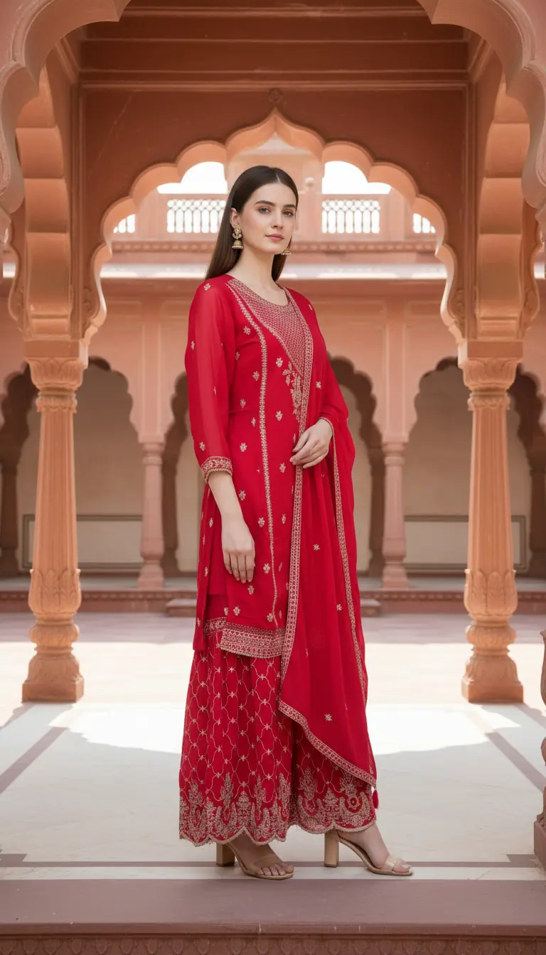 Festive Sharara Ensemble