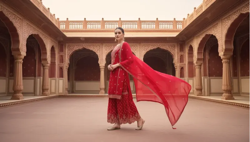 Festive Sharara Ensemble