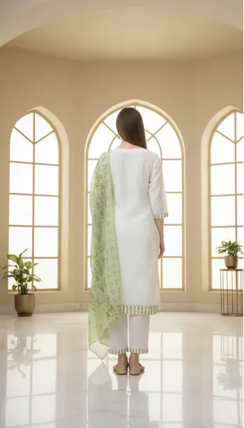 Embroidered Suit Set