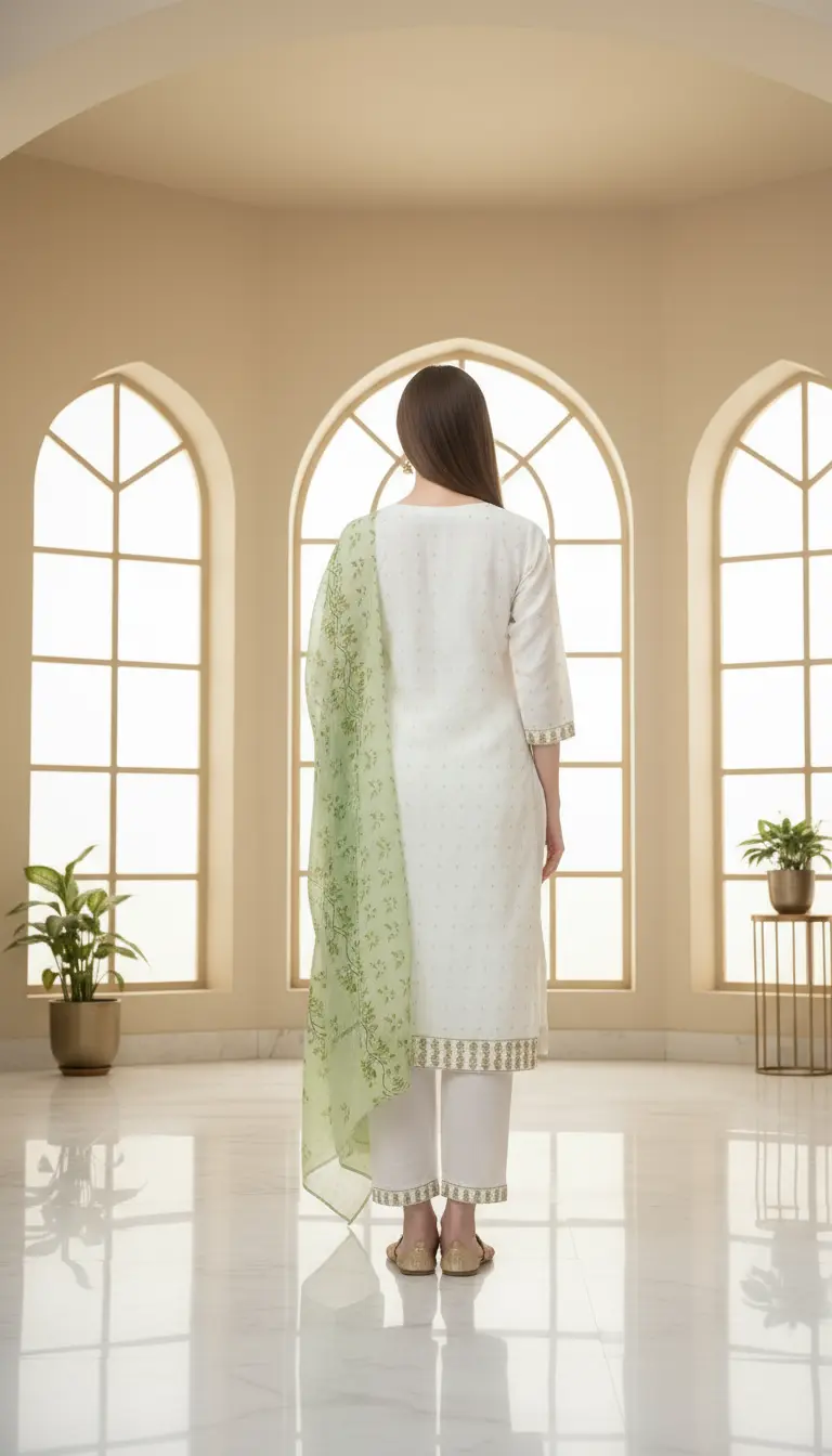 Embroidered Suit Set