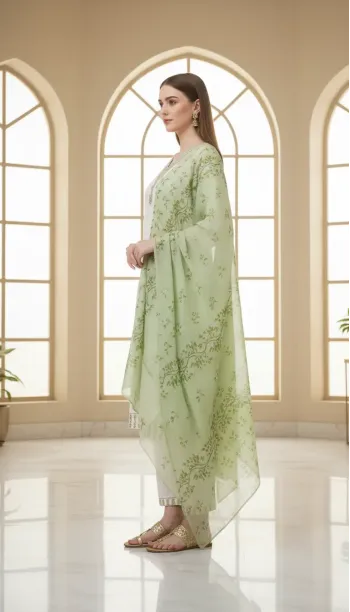 Embroidered Suit Set