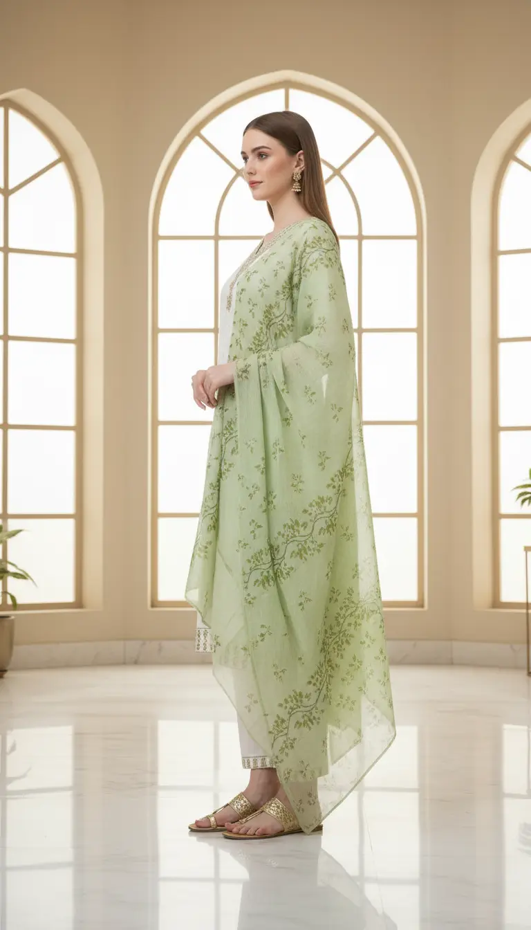 Embroidered Suit Set