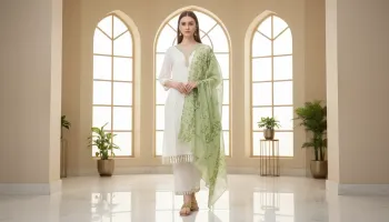 Embroidered Suit Set