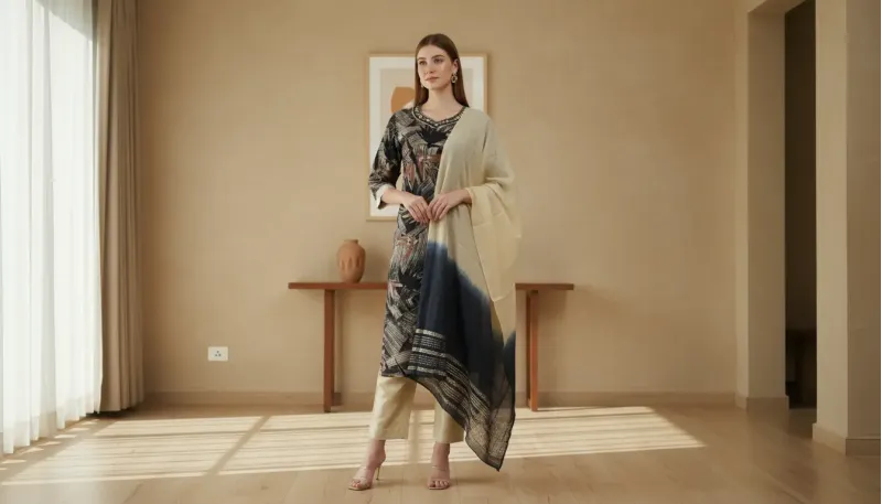 Printed Suit Ensemble