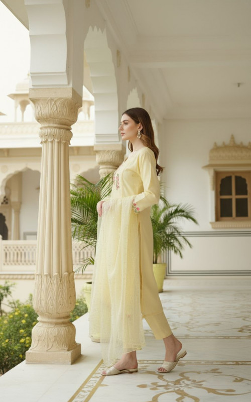 Buttercup Embroidered Set