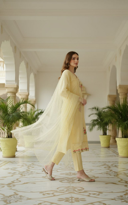 Buttercup Embroidered Set