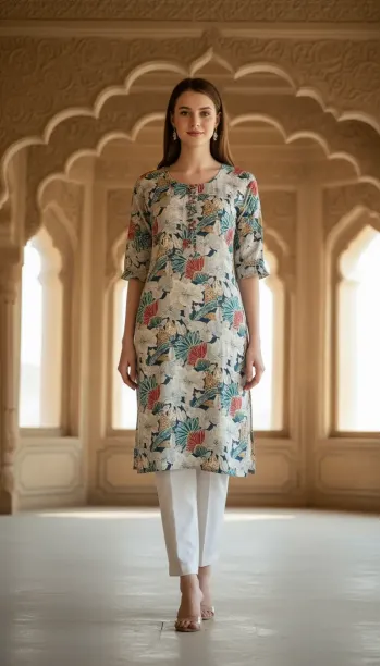 Floral Print Tunic Dress