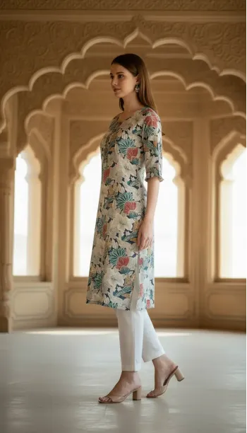 Floral Print Tunic Dress