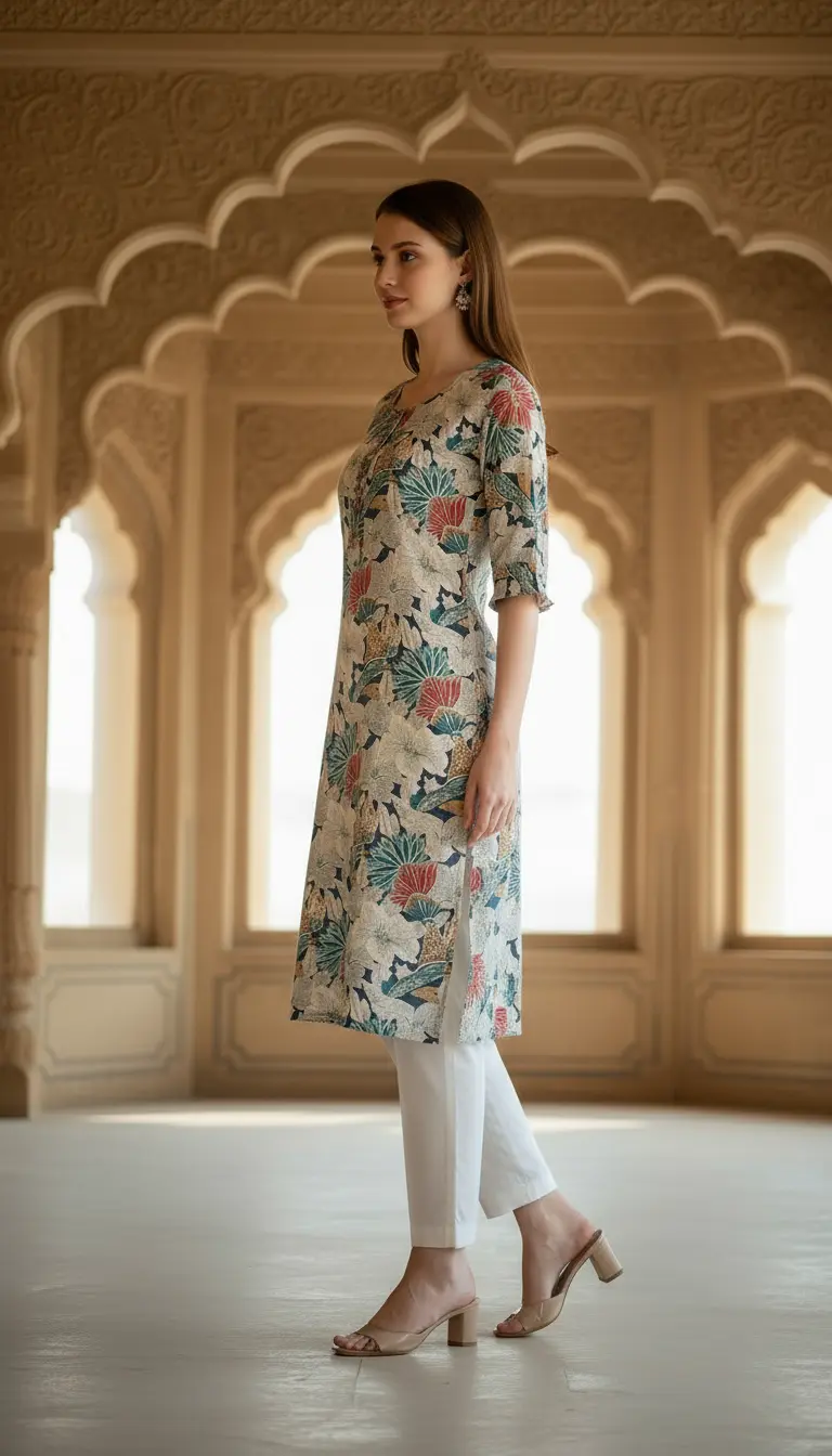 Floral Print Tunic Dress