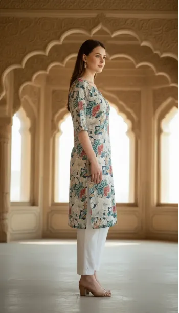 Floral Print Tunic Dress