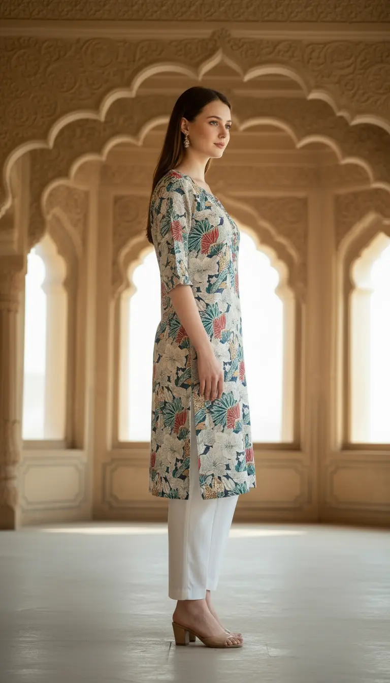 Floral Print Tunic Dress