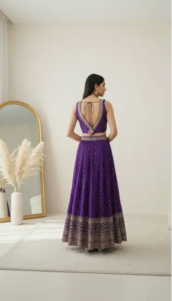 Sequin Lehenga