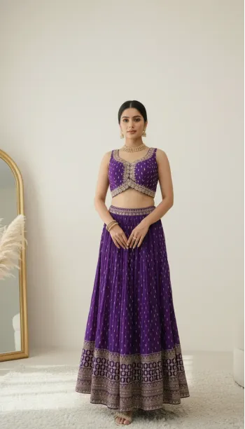 Sequin Lehenga