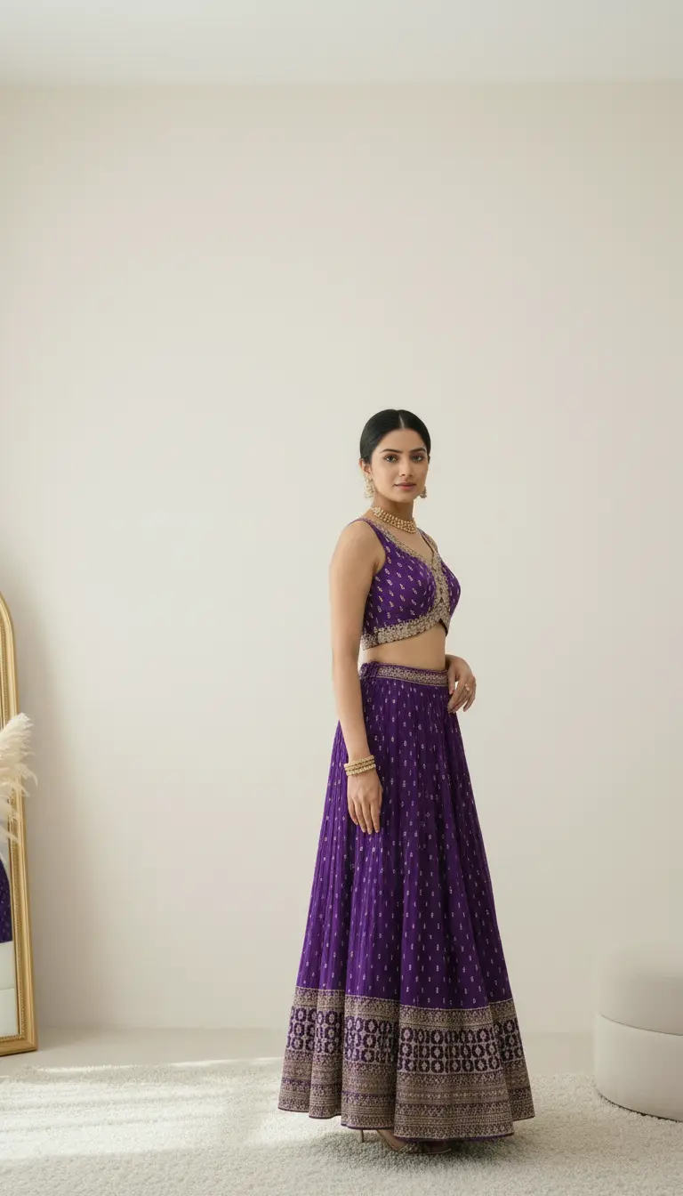 Sequin Lehenga