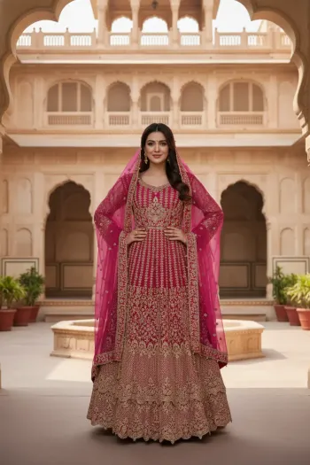 Vivid Celebration Semi Material Gown