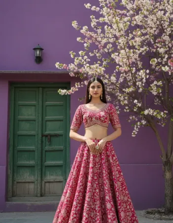 Festive Silk Lehenga Set