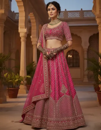 Fuchsia Bridal Lehenga Set