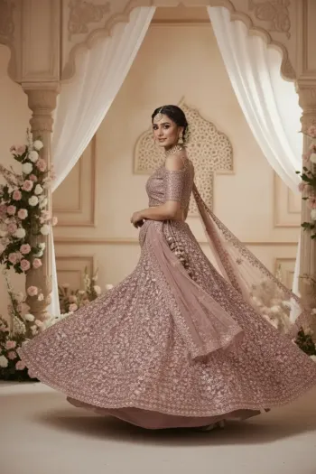 Soft Net Bridal Lehenga
